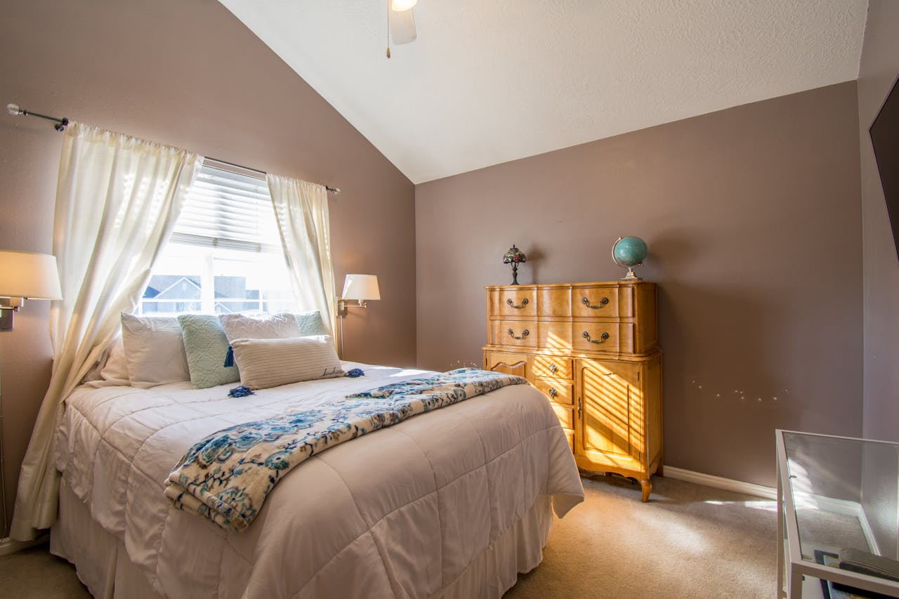 A Tidy Bed in a Bedroom